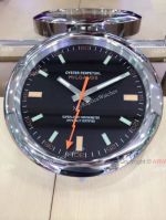 Rolex Milgauss Stainless Steel Orange Hand Wall Clock - Rolex Replica Wall Clock